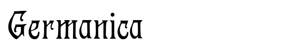 Germanica font preview