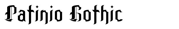 Patinio Gothic fuente
