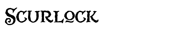 Scurlock font preview