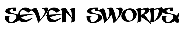 Seven Swordsmen BB font preview