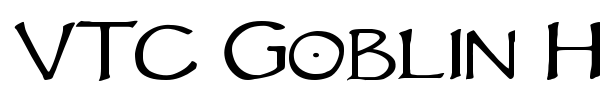 VTC Goblin Hand font preview