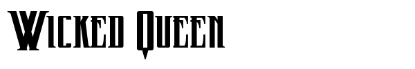 Wicked Queen font preview