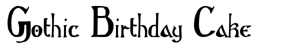 Gothic Birthday Cake fuente