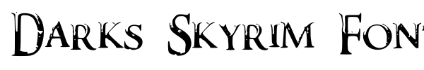 Darks Skyrim Font fuente