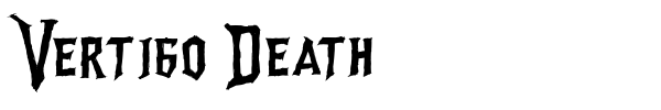 Vertigo Death font preview