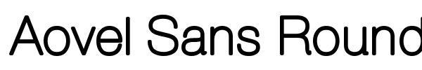 Aovel Sans Rounded fuente
