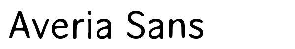 Averia Sans font preview