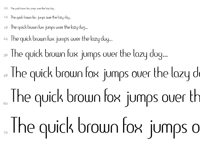 Clearlight font waterfall