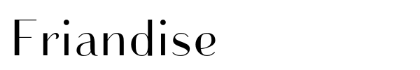 Friandise font preview