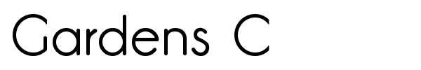 Gardens C font preview