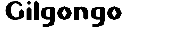 Gilgongo font preview
