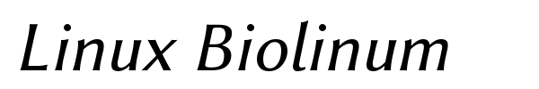 Linux Biolinum font preview