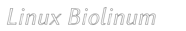 Linux Biolinum font preview