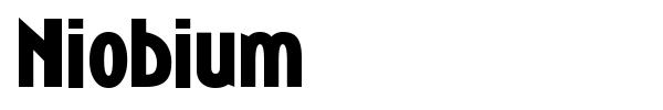 Niobium font preview