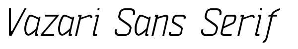 Vazari Sans Serif fuente