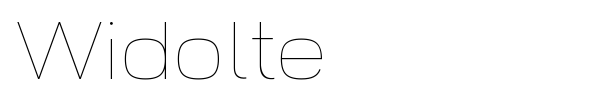 Widolte font preview