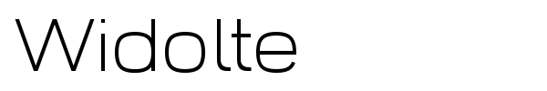 Widolte font preview