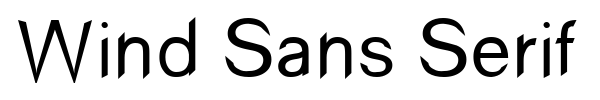 Wind Sans Serif fuente