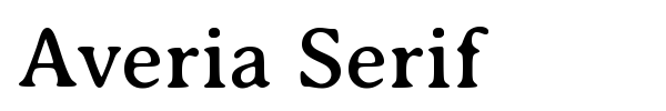 Averia Serif fuente