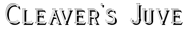 Cleaver's Juvenia font preview