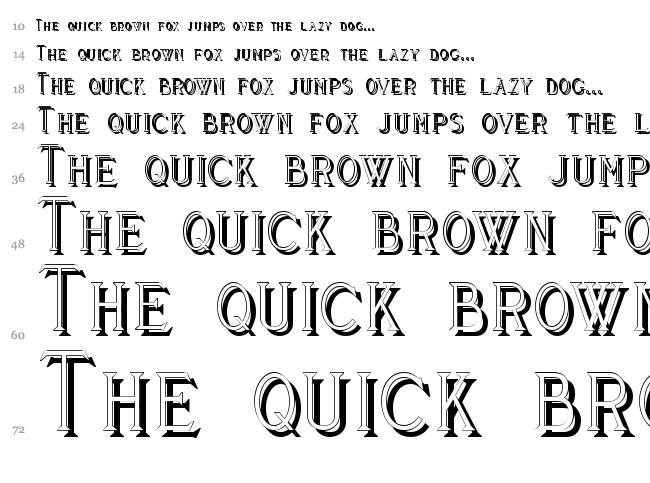 Cleaver's Juvenia font waterfall