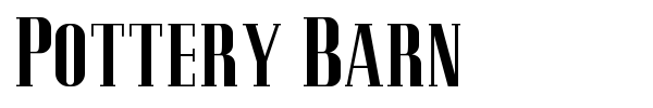 Pottery Barn font preview