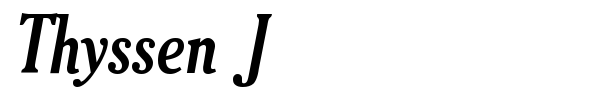 Thyssen J font preview