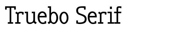 Truebo Serif fuente