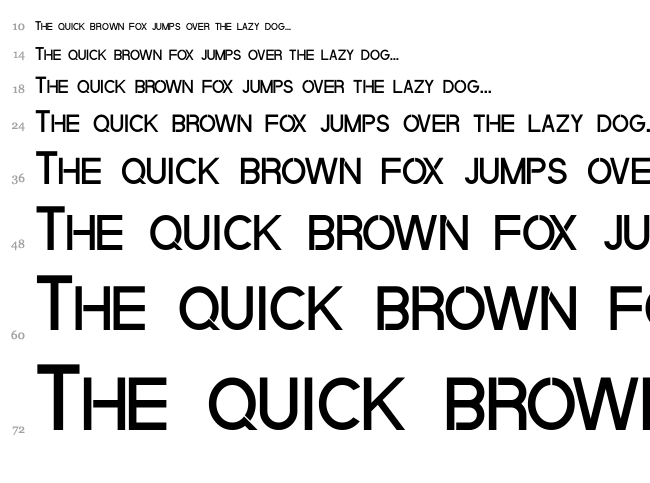 Quantum font waterfall