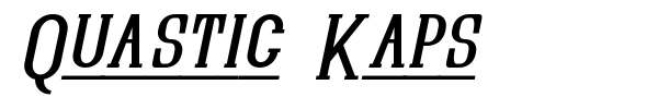 Quastic Kaps font preview