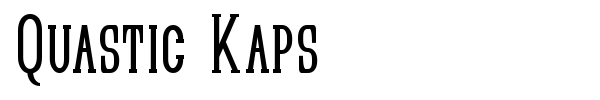 Quastic Kaps font preview