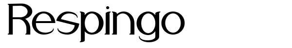 Respingo font preview
