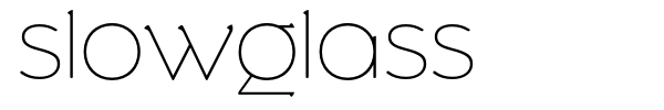 Slowglass font preview