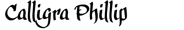 Calligra Phillip font preview