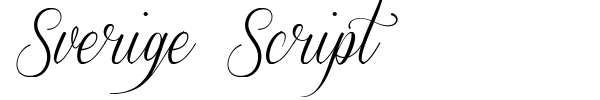 Sverige Script font preview