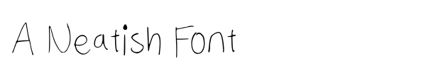 A Neatish Font fuente