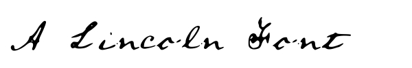 A Lincoln Font fuente