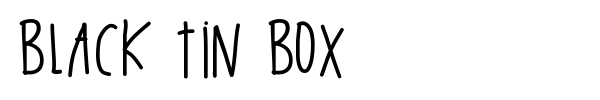 Black Tin Box fuente