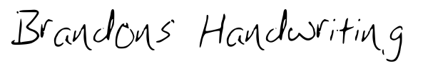 Brandons Handwriting fuente