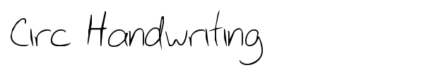 Circ Handwriting fuente