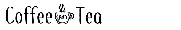 Coffee+Tea font preview