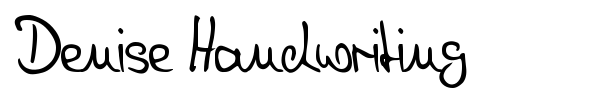 Denise Handwriting font preview