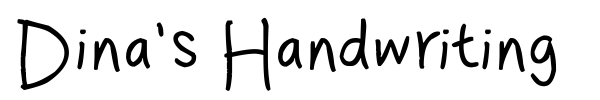 Dina's Handwriting fuente