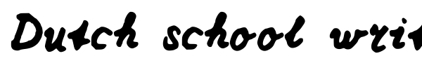 Dutch school writing fuente