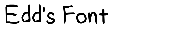 Edd's Font fuente