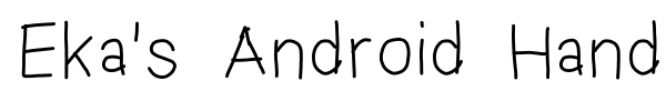 Eka's Android Handwriting fuente