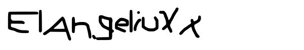 ElAngeliuXx font preview