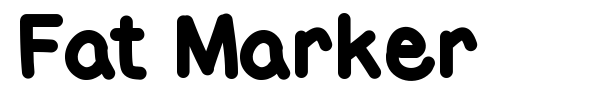 Fat Marker font preview