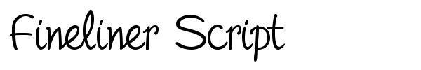 Fineliner Script fuente