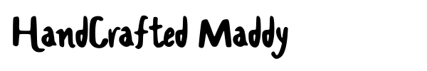 HandCrafted Maddy font preview